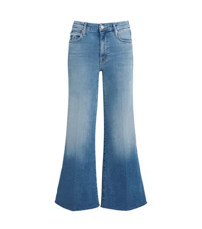 MOTHER THE ROLLER FRAY WIDE-LEG JEANS