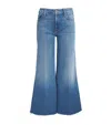 Mother The Roller Fray Wide-leg Jeans In Blue