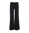 Mother Flared The Roller Fray Jeans In Navy