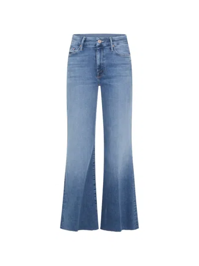 Mother The Roller Frayed Jeans In Blue