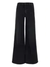 Mother The Roller Sneak Jeans In Black