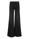 Mother The Roller Sneak Denim Jeans In Black