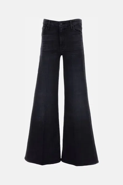 Mother The Roller Sneak Jeans In Black