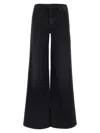 Mother The Roller Sneak Jeans In Black