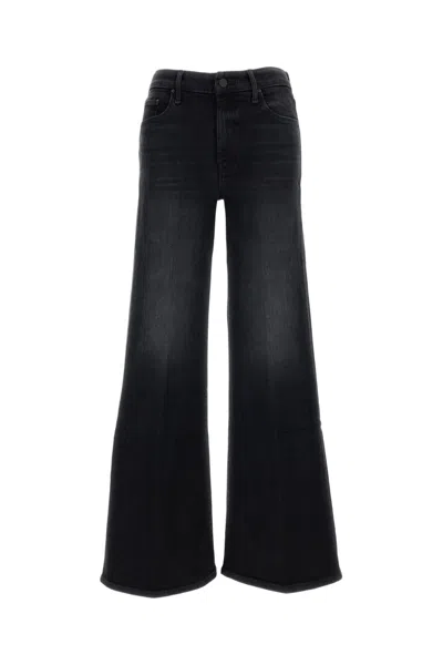Mother The Roller Sneak' Jeans In Black