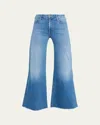 Mother The Roller Wide-leg Jeans In Blue