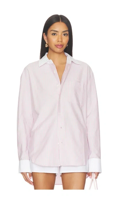 Mother The Roomie Frenchie Shirt In Multi