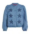 Mother The Rough Puff Bomber Jacket In Blue