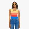 Mother The Colorblock Sleeveless Rib Sweater