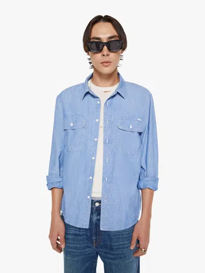 Mother The Rounded Freeze By Hook Or Crook Shirt In Blue