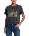 Mother The Rowdy Embellished Tee In Black