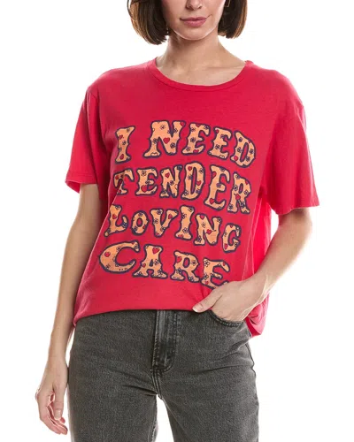 Mother The Rowdy T-shirt In Red