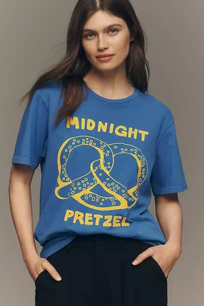 Mother The Rowdy T-shirt Top In Blue