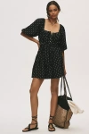 Mother The Run Wild Mini Dress In Black
