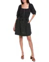 Mother The Run Wild Mini Dress In Black