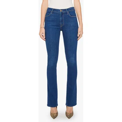 Mother The Runaway Bootcut Jeans In Blue