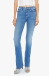 Mother The Runaway Flare Leg Jeans In Blue