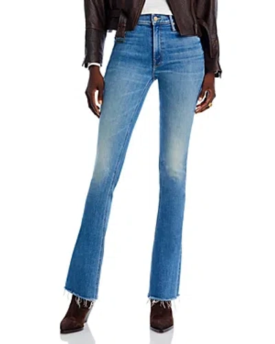 Mother The Runaway Fray High Rise Bootcut Jeans In Monkey In The Middle