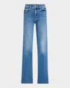 Mother The Runaway Flare Leg Jeans In Ready Set Go
