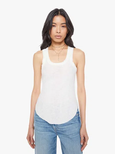 Mother The Runner Up Marshmellow Shirt In White