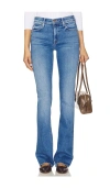 Mother Outsider Skimp Flare Jeans In Ready  Set  Go!