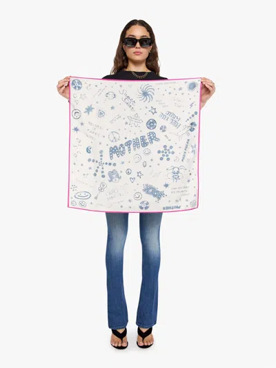 Mother The Scarf It Down Scribble In Blue