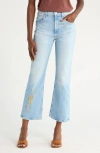 Mother The Scooter Ankle Bootcut Jeans In Blue