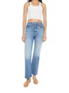 Mother The Scooter Ankle Flared Leg Jeans In I'm A Winner