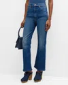 Mother The Hustler Roller Ankle Wide Leg Jeans In Its A Small World