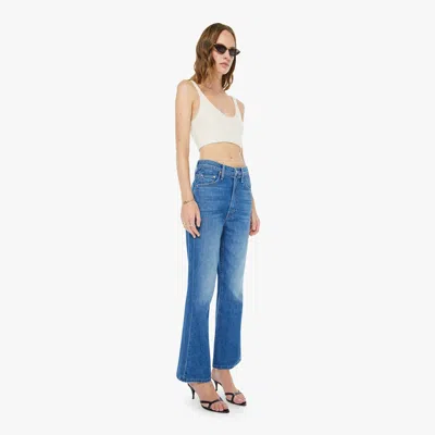 Mother The Scooter Big Tipper Jeans In Blue