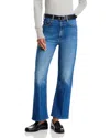 Mother The Scooter High Rise Ankle Bootcut Jeans In It's A Small World In Its A Small World