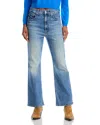 Mother The Tripper Ankle Fray Jeans In All Over The Map In Im A Winner