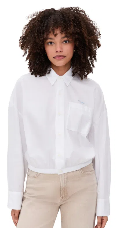 Mother The Scrunchie Frenchie Button Down White