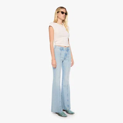 Mother The Seamed Doozy Heel Out Of This World Jeans In Blue