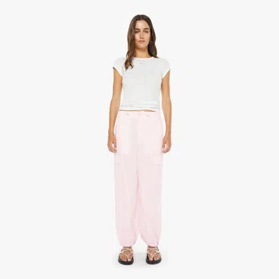 Mother The Seamed Skydiver Flood Ballerina Pants In Pink