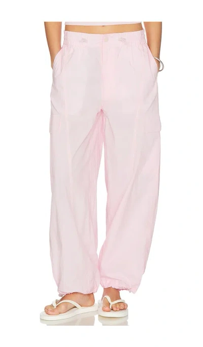 Mother The Seamed Skydiver Flood Pants In Pink