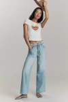 Mother The Shoelace Fun Dip High-rise Wide-leg Jeans