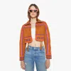 Mother The Shrugger Pure Jacket In Gold