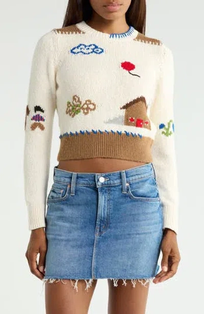Mother The Shrunken Intarsia Pullover Sweater In Little House On The Prairie