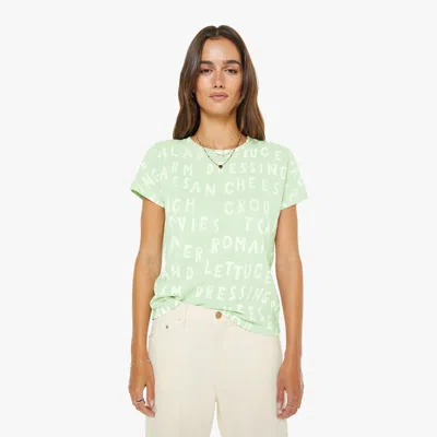 Mother The Sinful Caesar Salad Shirt In Green
