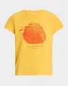 Mother Womens The Sinful Graphic-print Cotton-jersey T-shirt Fine Strawberry