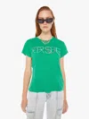 Mother The Sinful Graphic Crewneck Tee In Green