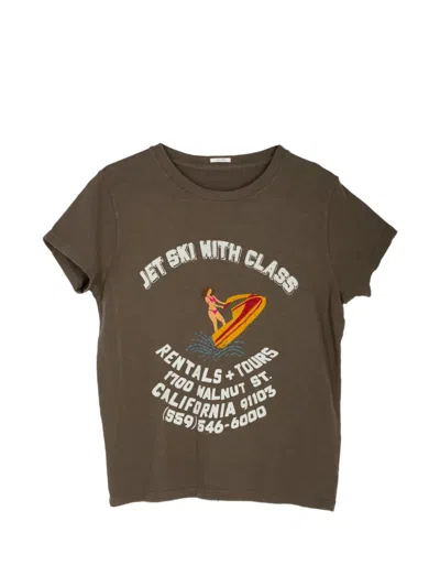 Mother Womens Jet Ski With Class The Sinful Graphic-print Cotton-jersey T-shirt In Multi