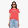 Mother The Sinful I Could Care Less T-shirt In Red