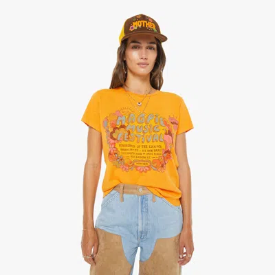 Mother The Sinful Magpie Music T-shirt In Orange