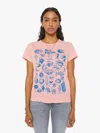 MOTHER THE SINFUL SEA SHELLS T-SHIRT IN PINK - SIZE X-LARGE