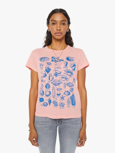 Mother The Sinful Sea Shells T-shirt In Pink
