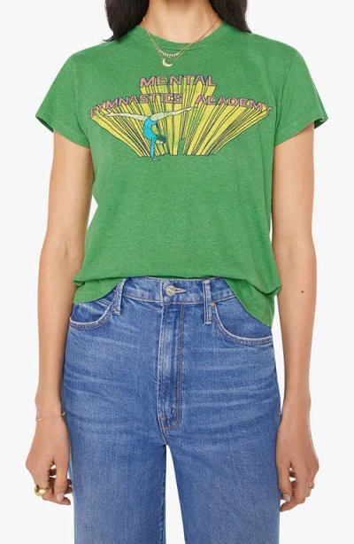 Mother The Sinful Short Sleeve Graphic T-shirt In Green
