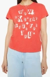 Mother The Sinful Short Sleeve Graphic T-shirt In Red