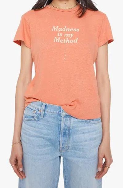 Mother The Sinful Short Sleeve Graphic T-shirt In Pink